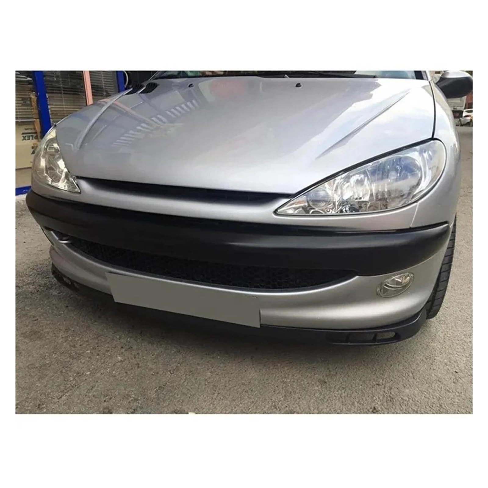 Spoiler Delantero para Peugeot 206 2 Uds Kit Carrocería Parachoques Delantero Accesorios Coche Difusor Divisor Alerón Parachoques Deportivo Piezas Exteriores Afinación Spoiler Parachoques(Model 1)