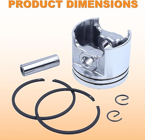 Miniatura 3 de Kit de clips de pistón de 1.457 in/anillos de dedo para STIHL 017 MS170 MS 170 motosierra # 1130 030 2000 piezas del motor