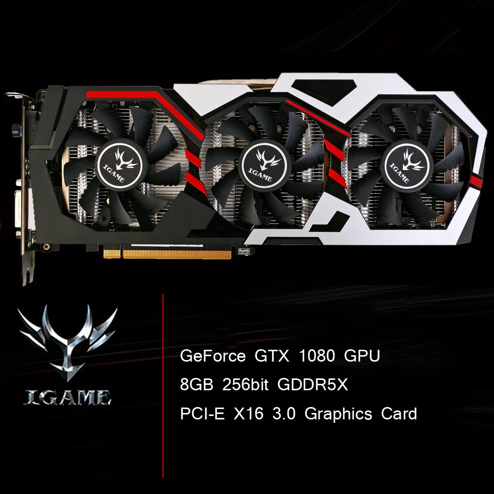 Amazon | カラフルなNvidia Geforce GTX iGame 1080 GPU 8 GB