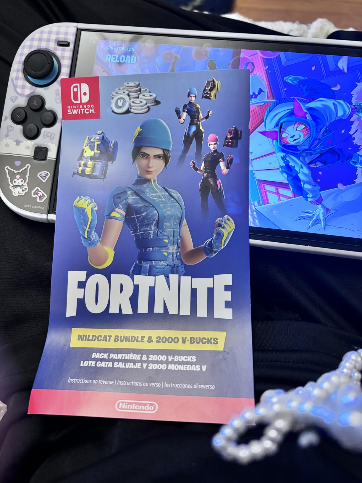 Nintendo SwitchTM Fortnite Wildcat Bundle ao Melhor Preço