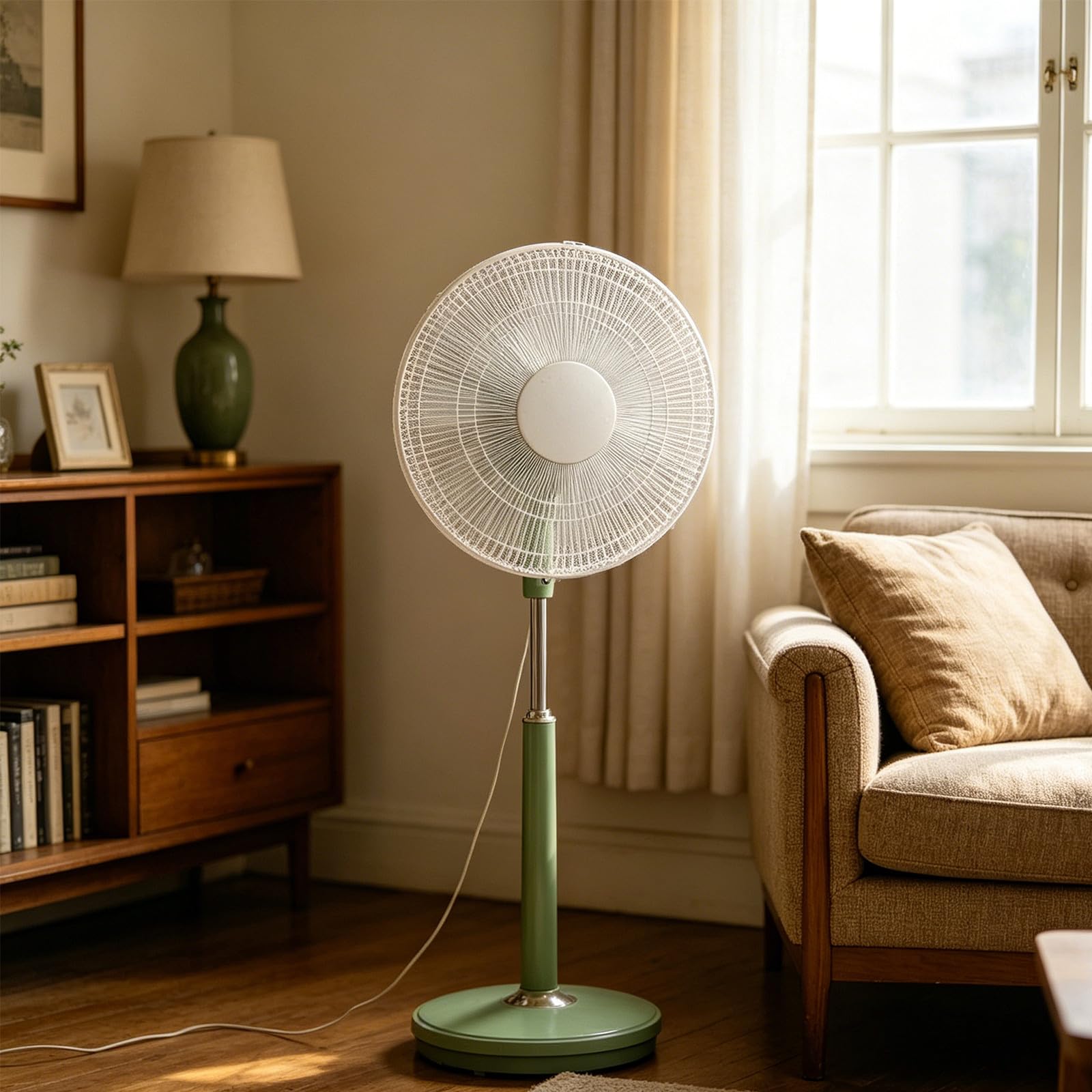 1 Juego de Rejillas Protectoras de Repuesto para Ventilador de Pedestal, Rejilla Protectora para Ventilador de pie (Parte Delantera y Trasera), Cubierta de Seguridad para Ventiladores de pie