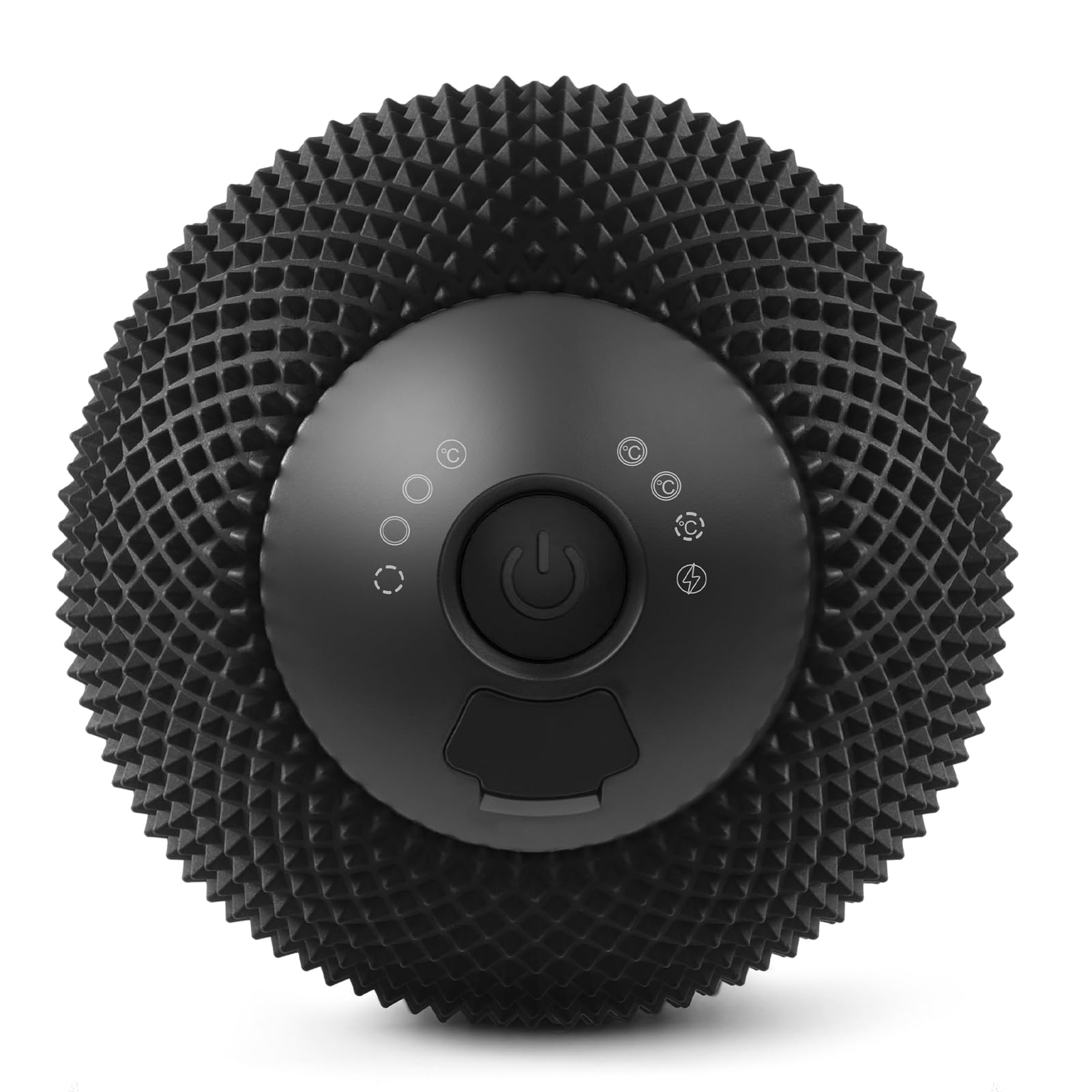 Vibrierender Massageball mit Wärme, 7 Modi, Gedächtnis, Myofasziale Freisetzung, Tiefengewebe-Muskelerholungsball für Triggerpunkt-Massage - Fuß, Nacken, Bein, Rücken & Hüfte Flexor Release