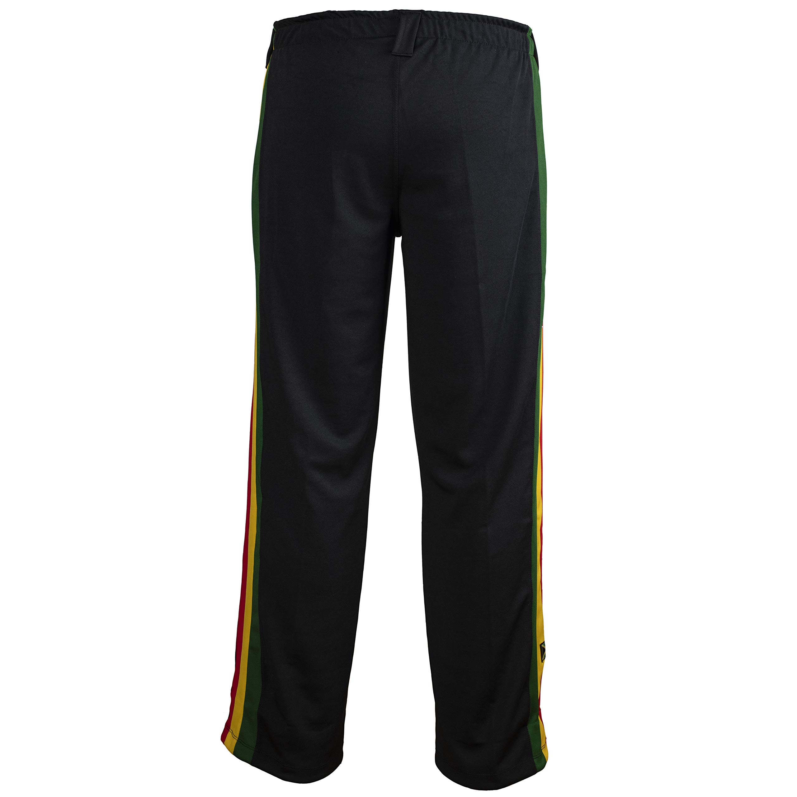 JL Sport Pantalones Auténticos Brasileños Capoeira Artes Marciales Hombres (Jamaica, Reggae)
