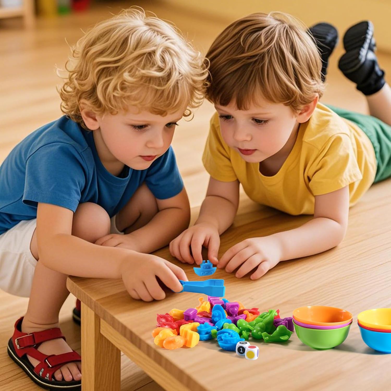 Jeu Éducatif Montessori 47 Pièces Comptage Tri Motricité 2-6 Ans sans BPA Apprentissage Formes