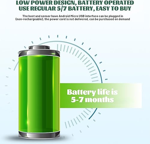 Miniatura 4 de 1 Set Door Sensor Chime, Motion Detector Door Bell for Business Store Entry Alert, Wireless LED Indicators& Vibration Welcome Buzzer Monitor Chime