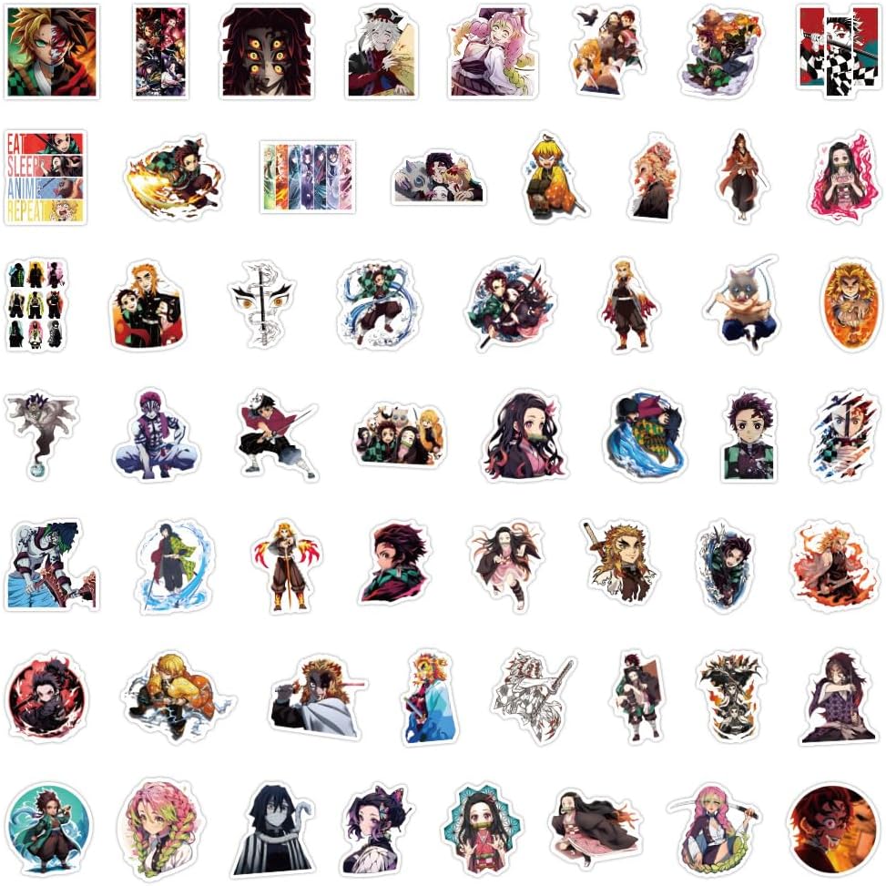 200Pcs Kids Anime Stickers Mixed Pack,Cartoon Characters Sticker Movie Decorative Sticker for Kids Teens Adults Waterproof Stickers for Water Bottle Laptop - Image 2
