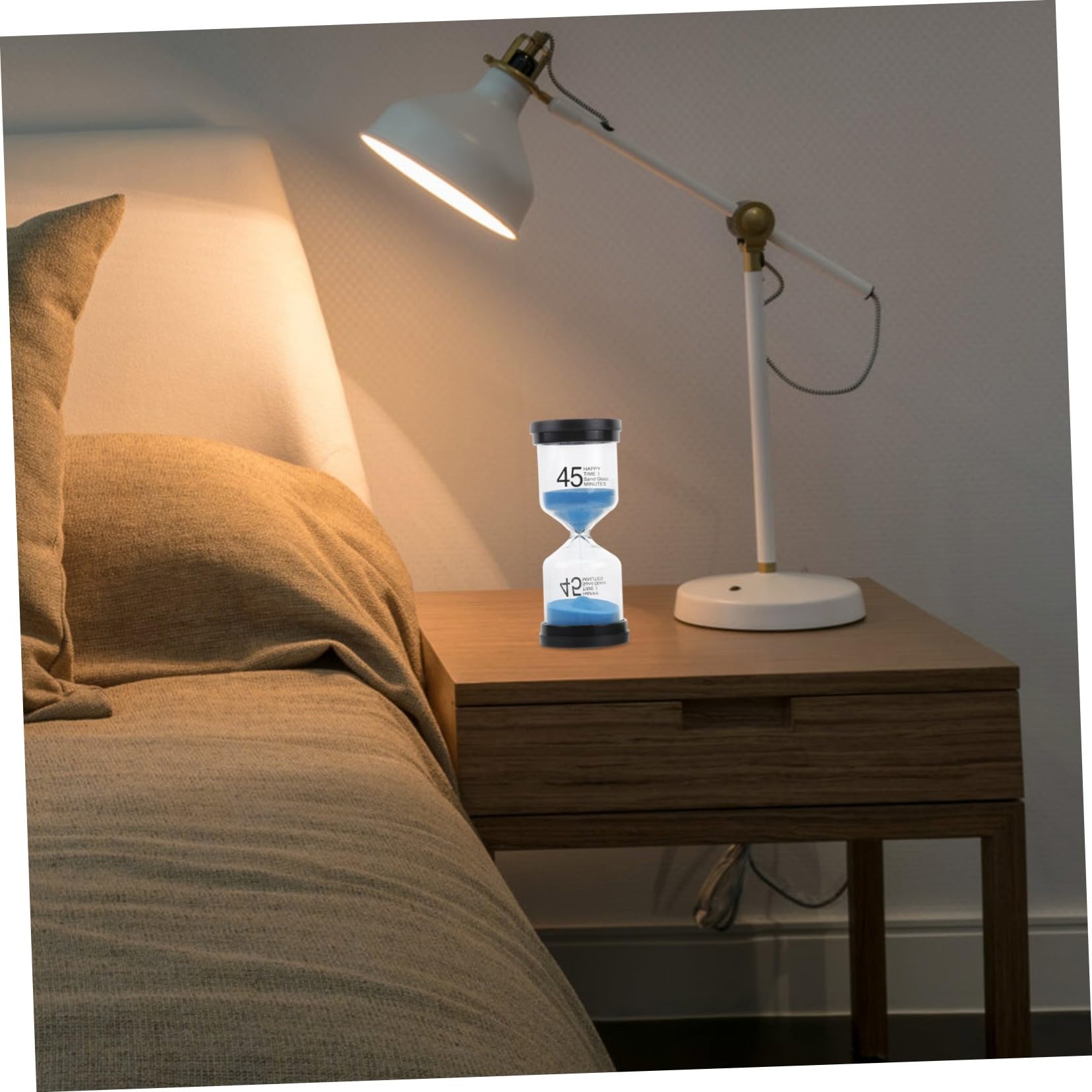NOLITOY Reloj de Arena de Escritorio Material Vidrio y Plástico 3 Piezas Temporizador para Decoración del Hogar Adecuado para Uso Interior