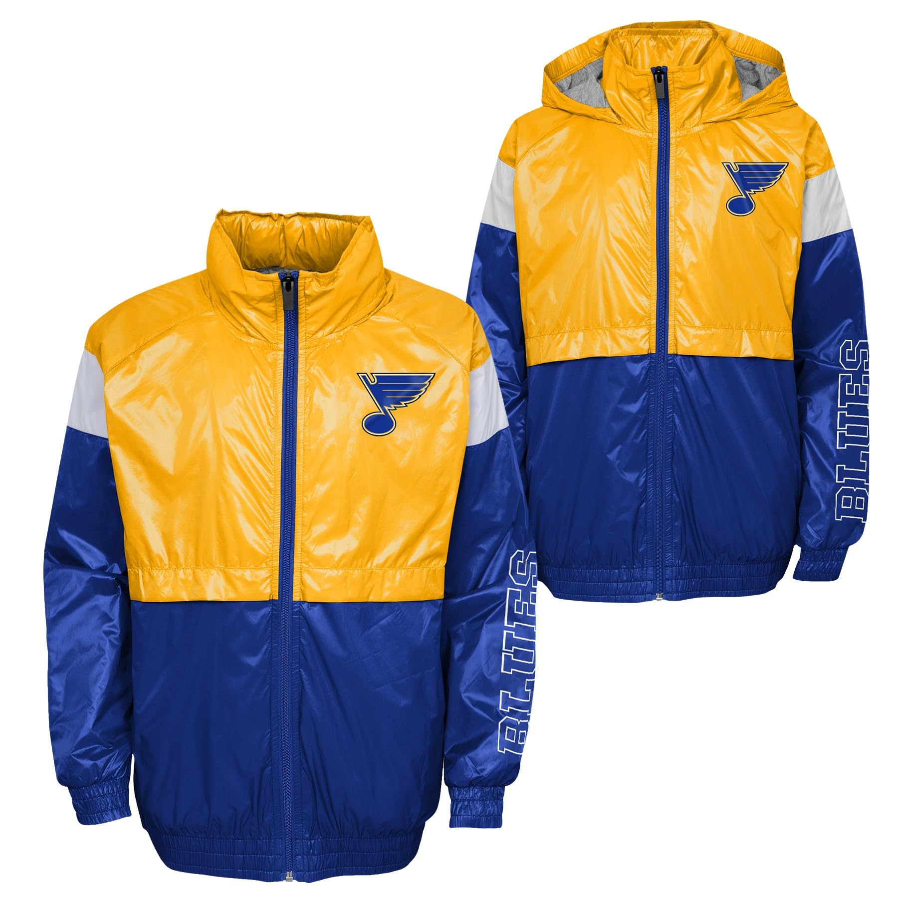 Outerstuff NHL St Louis Blues Youth Boys Windbreak Medium (10-12)