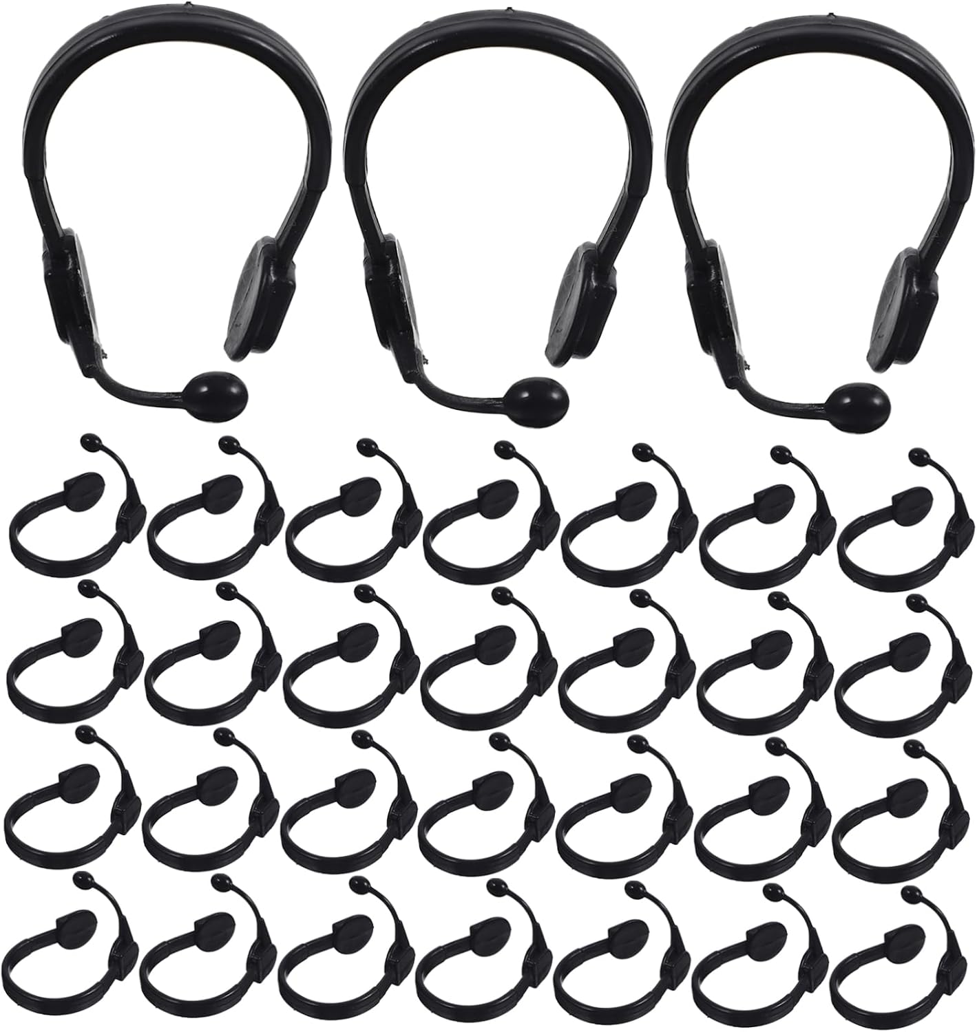 UPKOCH Doll House Headset Accessories Miniature Microphone Headset for Kids Play Microphone Prop Toy Small Doll Ornament DIY Decor