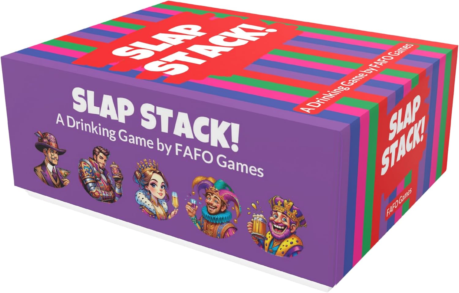 Slap Stack – Party Card Game for Adults, Fast-Paced Drinking Card Game, 3–8 Players, Perfect for Game Nights, Birthdays & Bachelor Parties