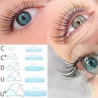 Vista 5 de Protectores de levantamiento de pestañas, barra de permanente, 5 tamaños, almohadillas de elevación coreanas para permanente y tinte, varillas