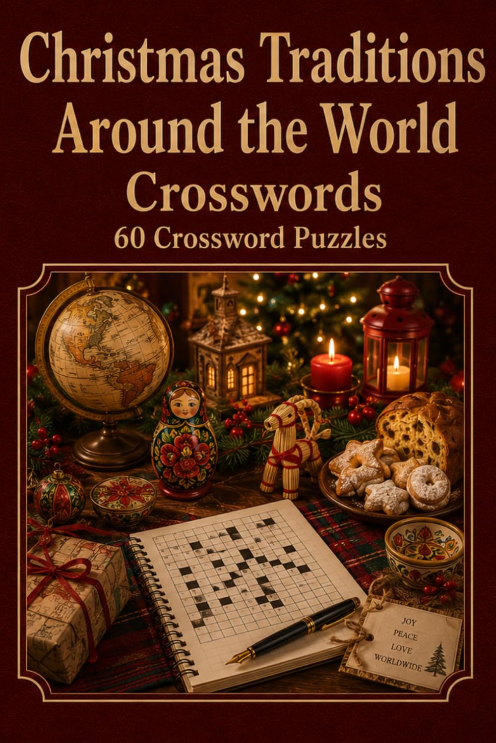 Christmas Traditions Around the World Crosswords 60 Crossword Puzzles: | 6x9 Inches, 120 Pages | 60 crossword Puzzles | Solutions Included|