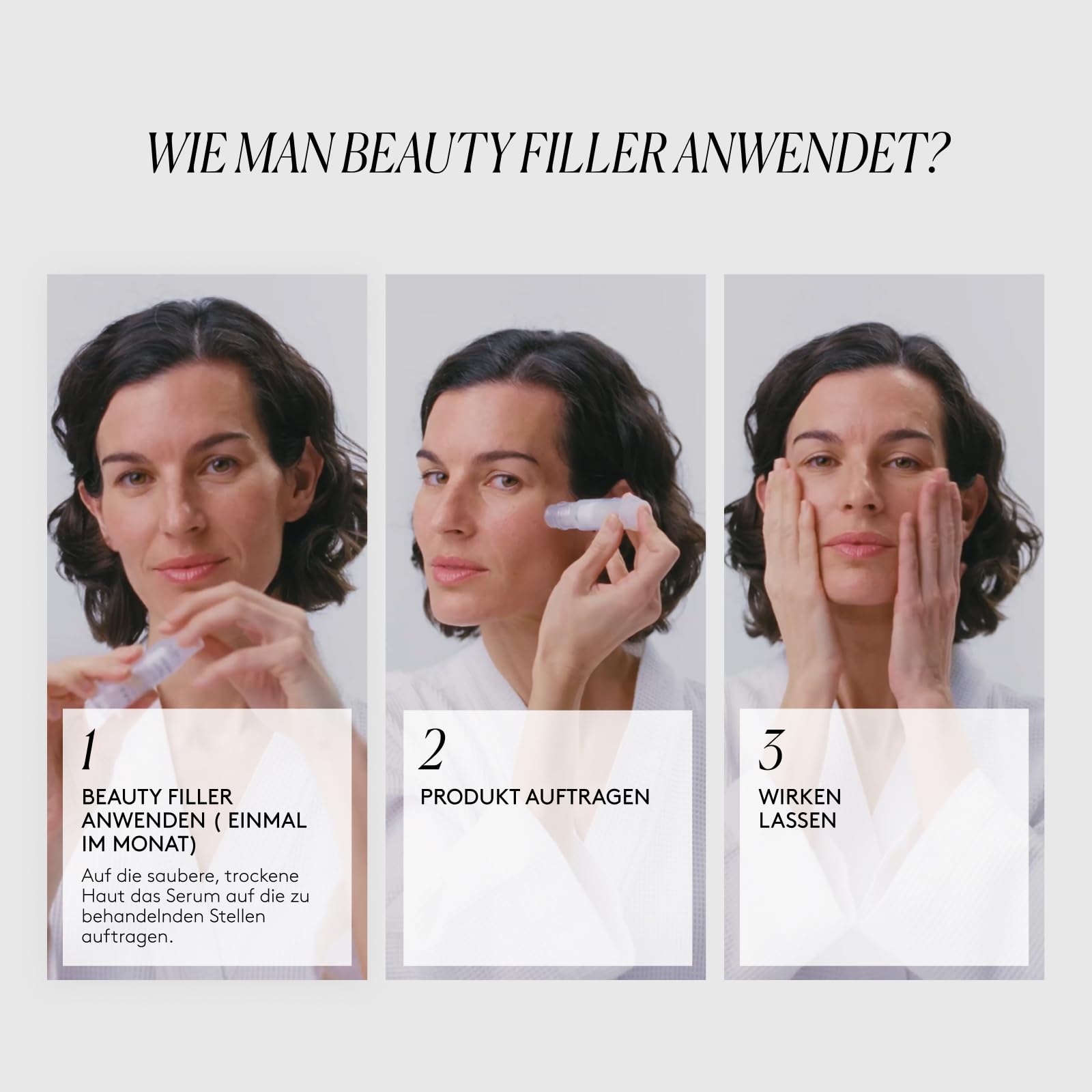 CLINICAL BEAUTY FILLER – Anti-Falten-Behandlung – 1 Anwendung – Fortschrittliche Technologie – Bekämpft Hauterschlaffung – Einfach, Schmerzfrei und Sicher – Mit Hyaluronsäure und Peptiden | Mit Hyaluronsäure, Matrixyl und Argireline, straffend, reduziert