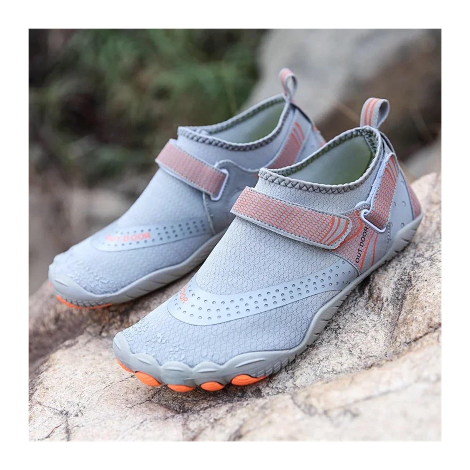 Scarpe Da Acqua Uomo Donna Scarpe da scoglio Scarpe antiscivolo ad asciugatura rapida Nuoto for esterni Scarpe da acqua a piedi nudi Scarpe da ginnastica leggere per Mare e Sport Acquatici(A021-DarkBl