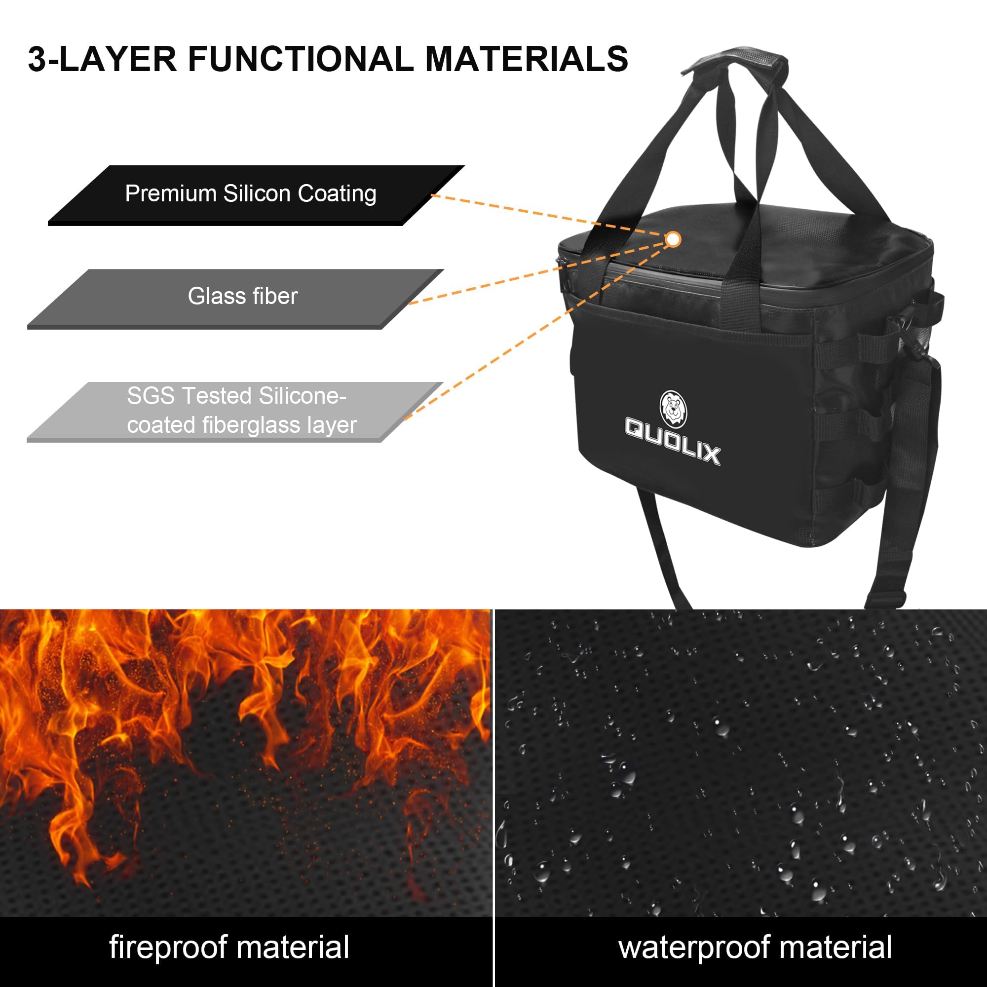 HRB LiPo Safe Bag Feuerfest - Explosionsgeschützte Akku-Tasche Für RC Modellbau