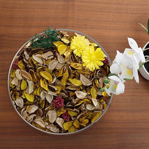 Miniatura 3 de Qingbei Rina Bolsas de popurrí, relleno de cuenco de popurrí amarillo, flores secas decorativas con aroma a limón, bolsita de fragancia para el