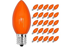 SUNSGNE C9 Orange Halloween String Lights