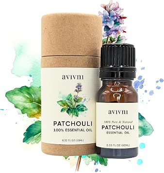 Avivni Patchouli Essential Oil - 100% Pure & Natural, Undiluted for Aromatherapy, Skin, Hair, Diffuser 0.33oz - 10ml...