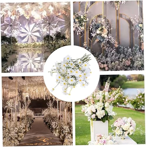 Miniatura 7 de CUCUFA Plantas de margaritas artificiales, flores falsas, ramos de boda, arreglos florales, centros de mesa de plástico para el hogar, jardín, 2