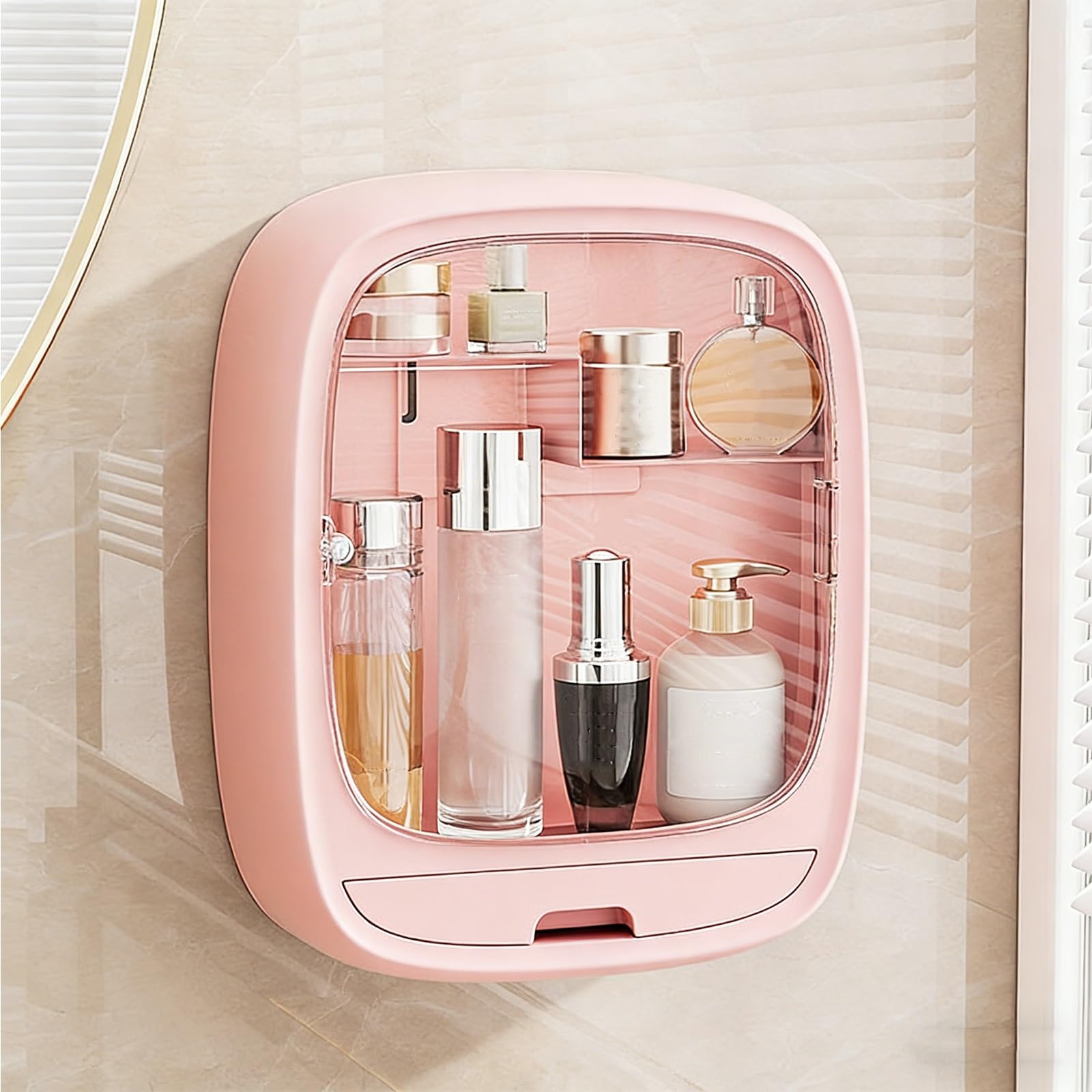 Armario de almacenamiento para baño y dormitorio con estética limpia