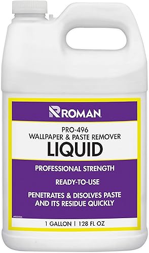 Líquido removedor de papel pintado romano, removedor de papel tapiz resistente al contratista y removedor de adhesivo, sin perfume, no mancha,