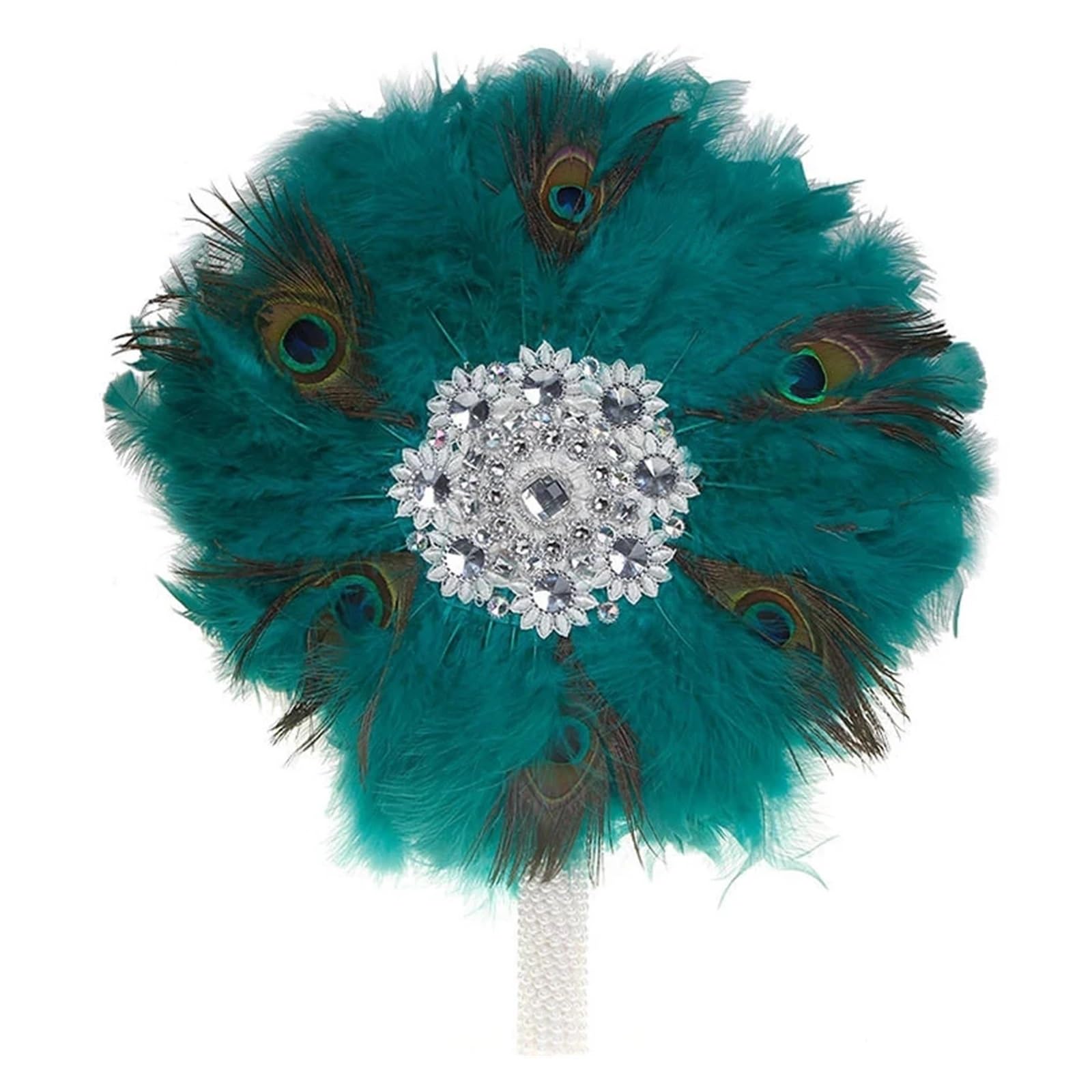 Straußenfederfächer, 1 stücke Afrikanischen Türkei Feder Tanz Hochzeit Fächer(Cerise 1)