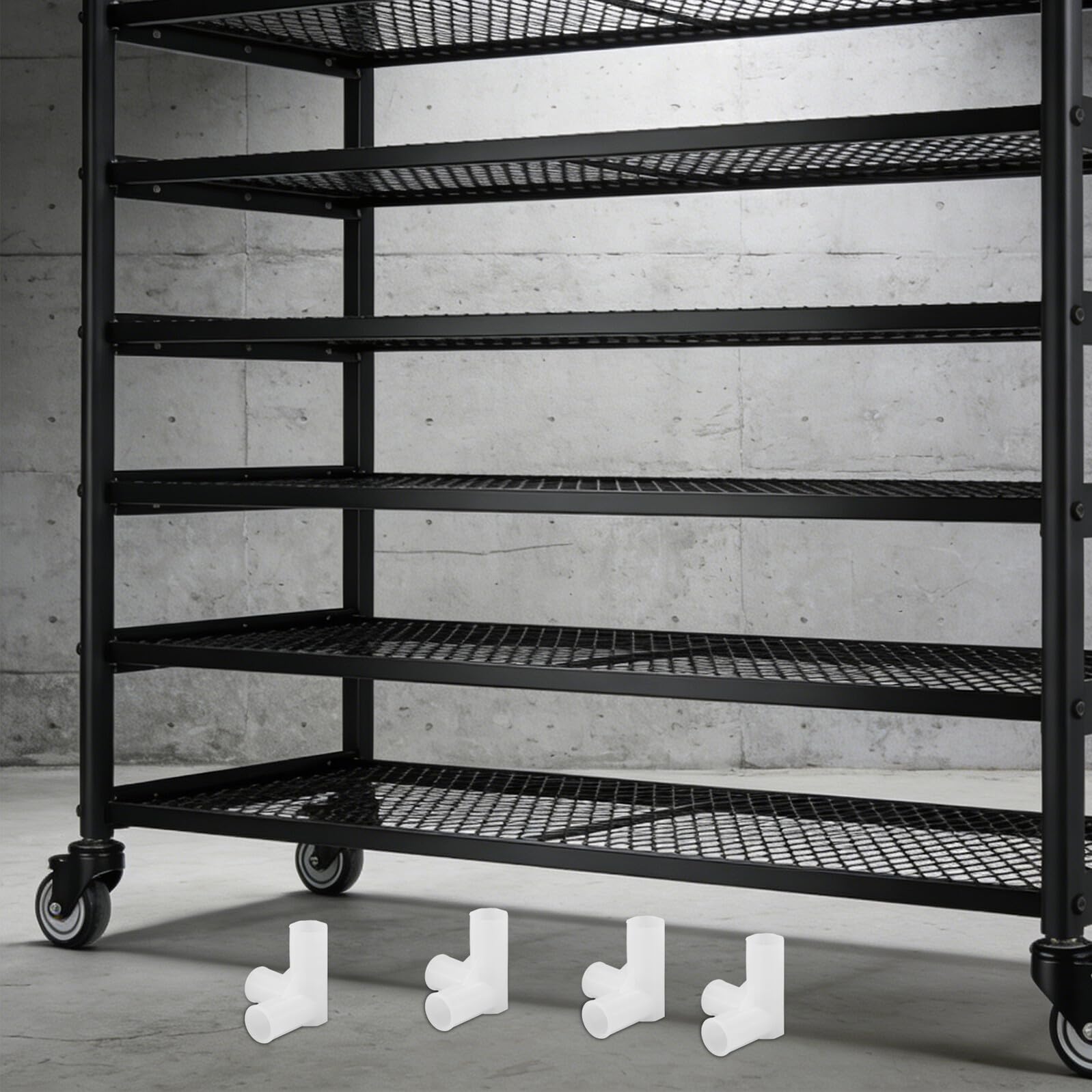 Connettore Compatibile in Plastica a 3 Vie 10 Pezzi Bianco per Aste Armadio e Organizer Scarpe per Guardaroba e Aree di Stoccaggio Domestiche