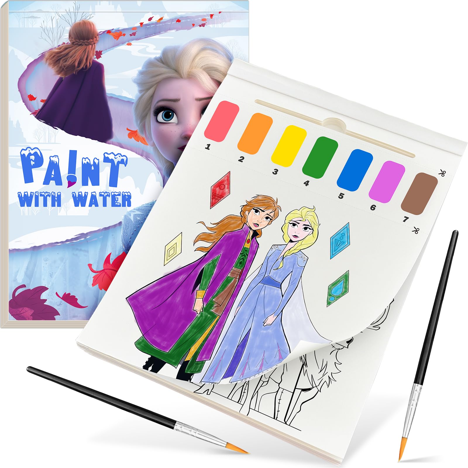 Amazon.co.jp: 水彩絵の具キット 子供用 水彩画ブック 4歳 5歳 6