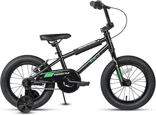Miniatura 5 de 12 14 16 18 Inch Kids Bike BMX Style Bicycle with Training Wheels Coaster Brake for 2-10 Years Old Toddlers Boys Girls Multiple Colors