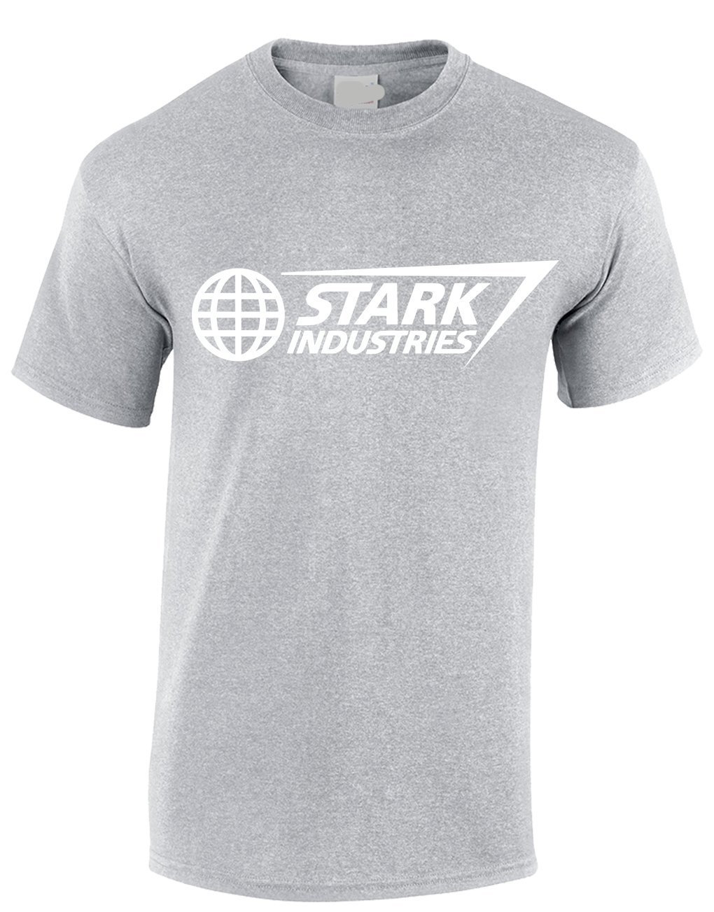 Crown Designs Stark Industries Super Hero Movie & Comic Book Fan Gift for Men & Teenagers T-Shirts Tops - Grey/Small