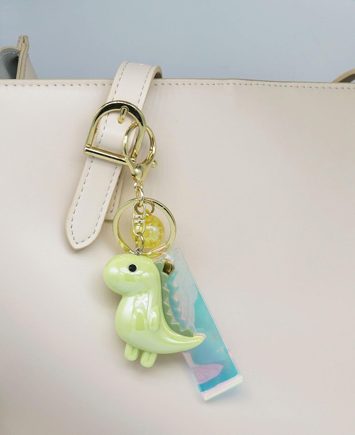 Acrylic Cute Dinosaur Car Key Chain Ring Charm Dino Keychain Pendant For Bags Backpack Purse Accessories