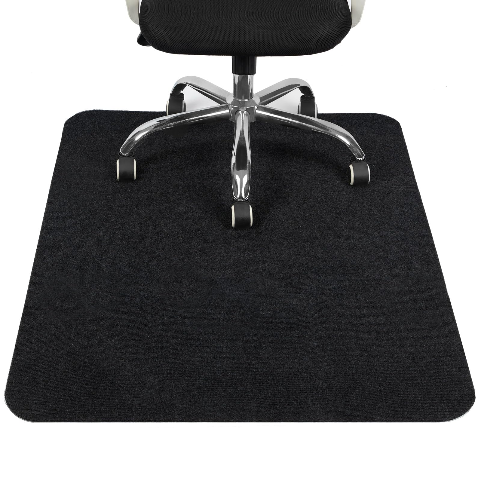 COSYLAND Protector Suelo Silla Ruedas 120x90 cm - Negro Alfombra Silla Ruedas - Alfombra Silla Gaming - Protector Suelo - Protector Suelo Silla - Suelo Duro - Alfombrilla Protectora para Suelo