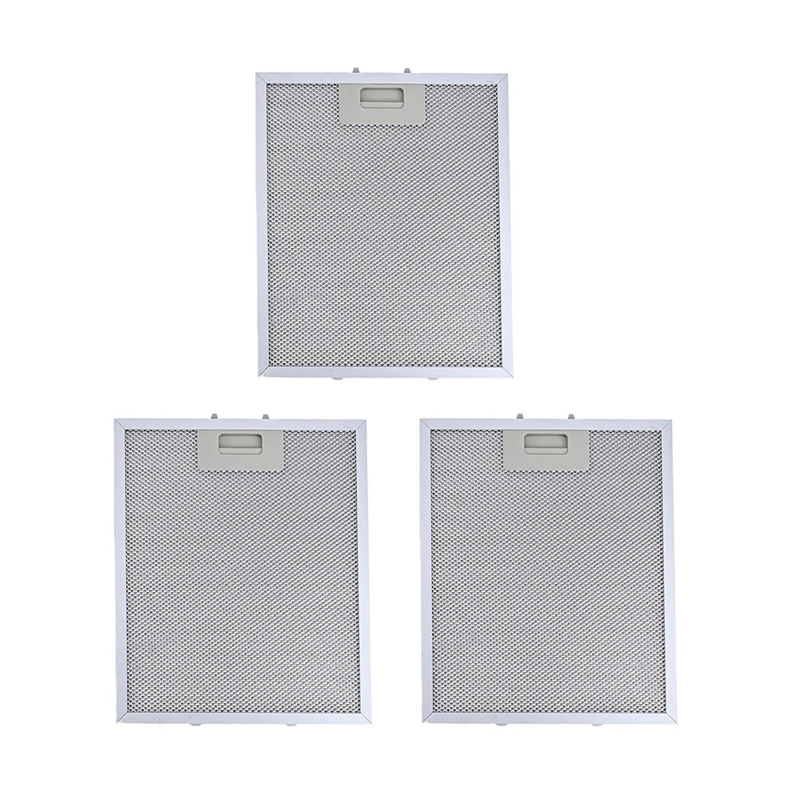 Filtro antigrasso metallico 300x250mm argento adatto for cappa da cucina sfiato 3 set