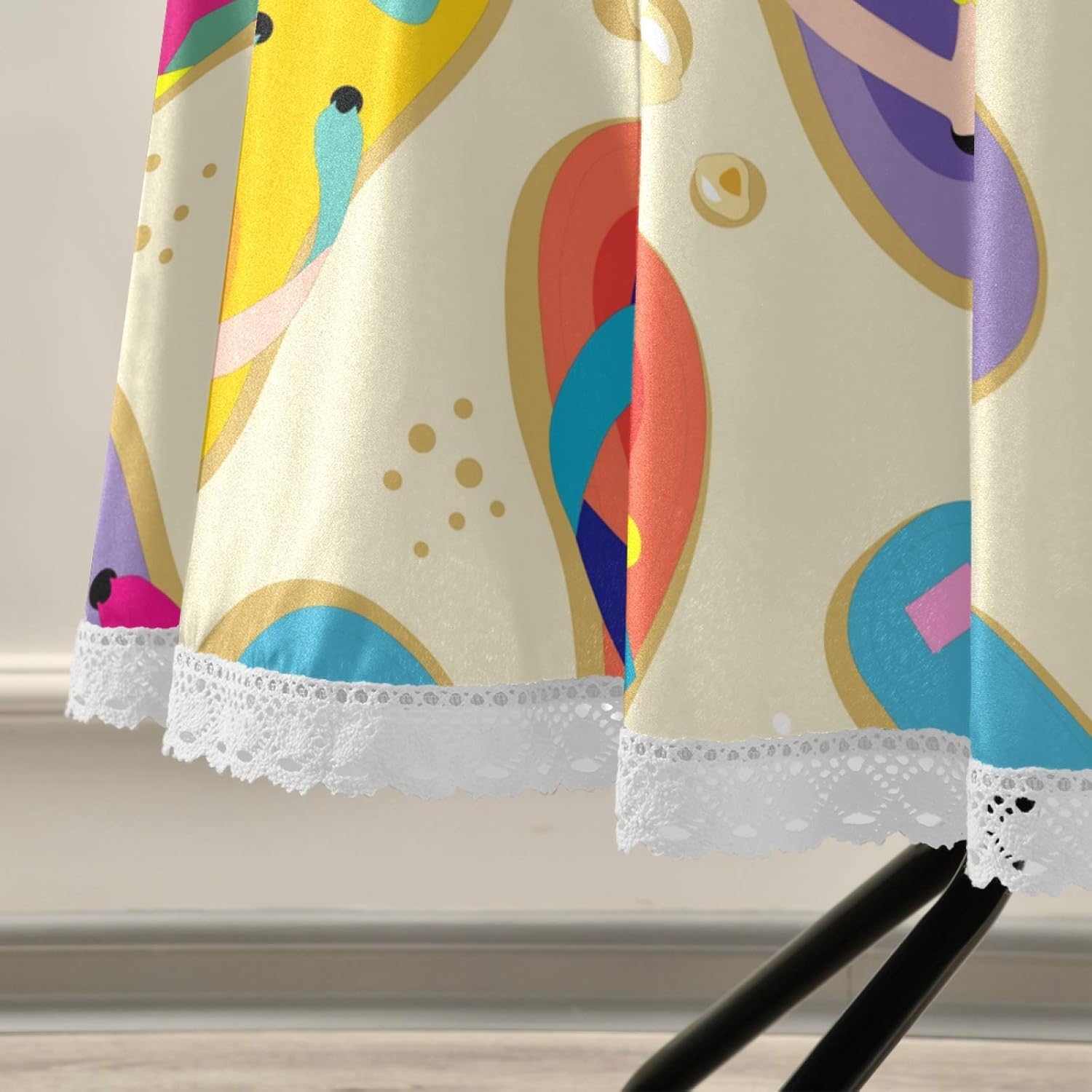 サマービーチビーチラウンドテーブルクロス 60インチ テーブルカバー しわ防止 パーソナライズ レーステーブルテーブルクロス 洗濯可