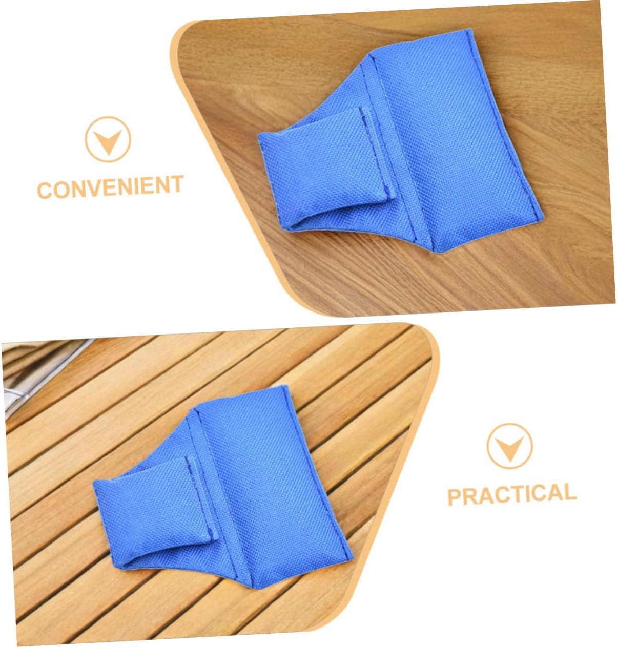 Hemoton 3pcs Blue Nylon Referee Bean Bags for Football Match Officials image 3