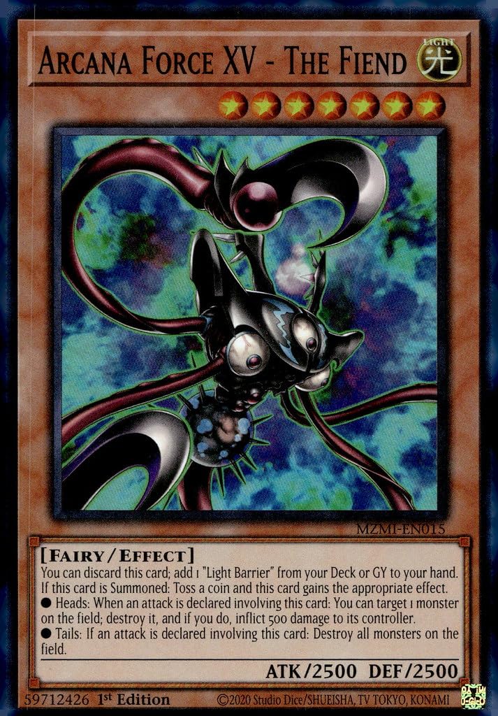 Amazon.com: YU-GI-OH! Arcana Force XV - The Fiend - MZMI-EN015