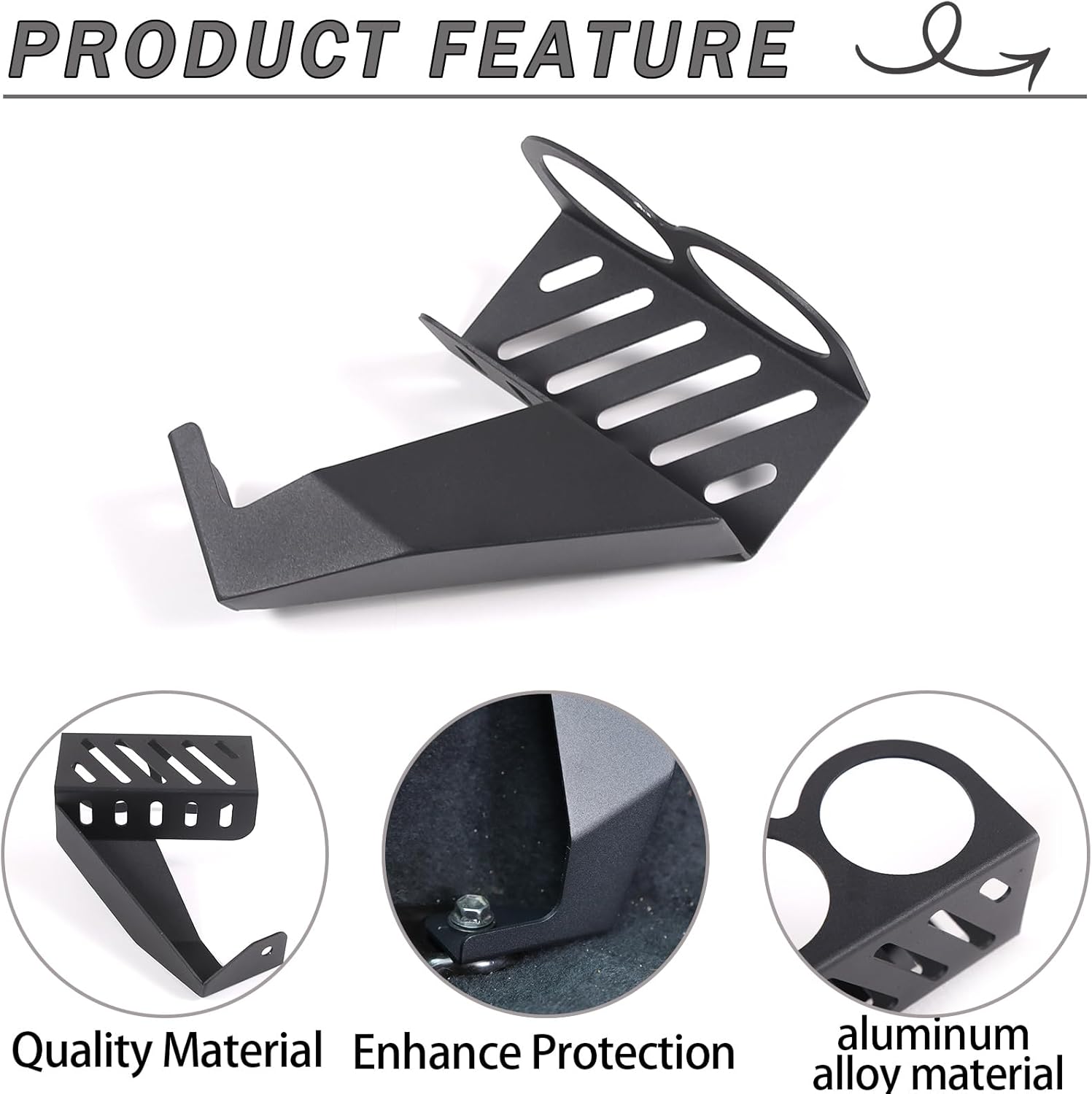 Lcojicep The Cup Holder Under The car Passenger seat is Compatible with Tacoma2016-2022, and The Side Drink Holder of The Aluminum Alloy Console can Place soda cans, Water Bottles, Coffee, etc.