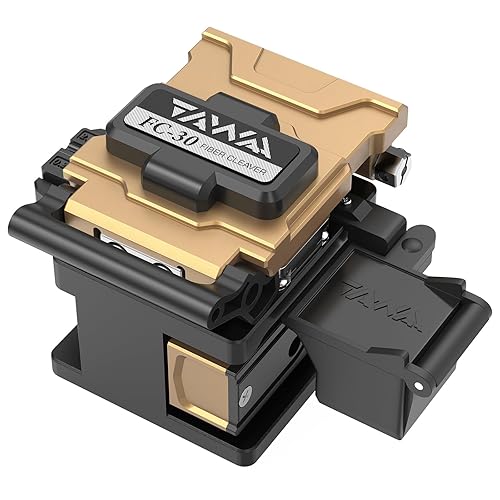 Cortador automático de estabilidad FC-30 de cuchilla de fibra óptica con 48,000 Cleaves Ángulo de cuchilla <0.5 ° Construido en cubo de basura para