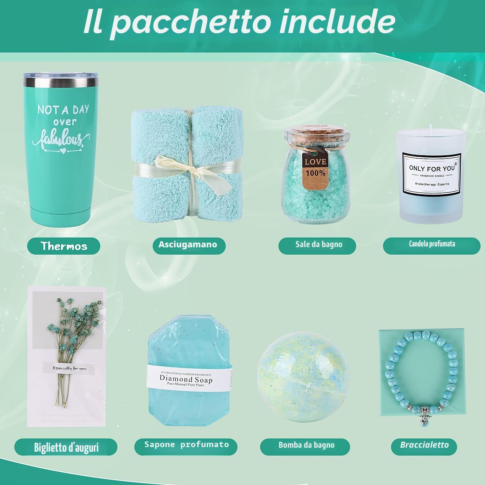 Euakee Regalo per Donna - Tazzine da Caffè per Compleanno, Laurea e Amica - Idea Originale e Utile