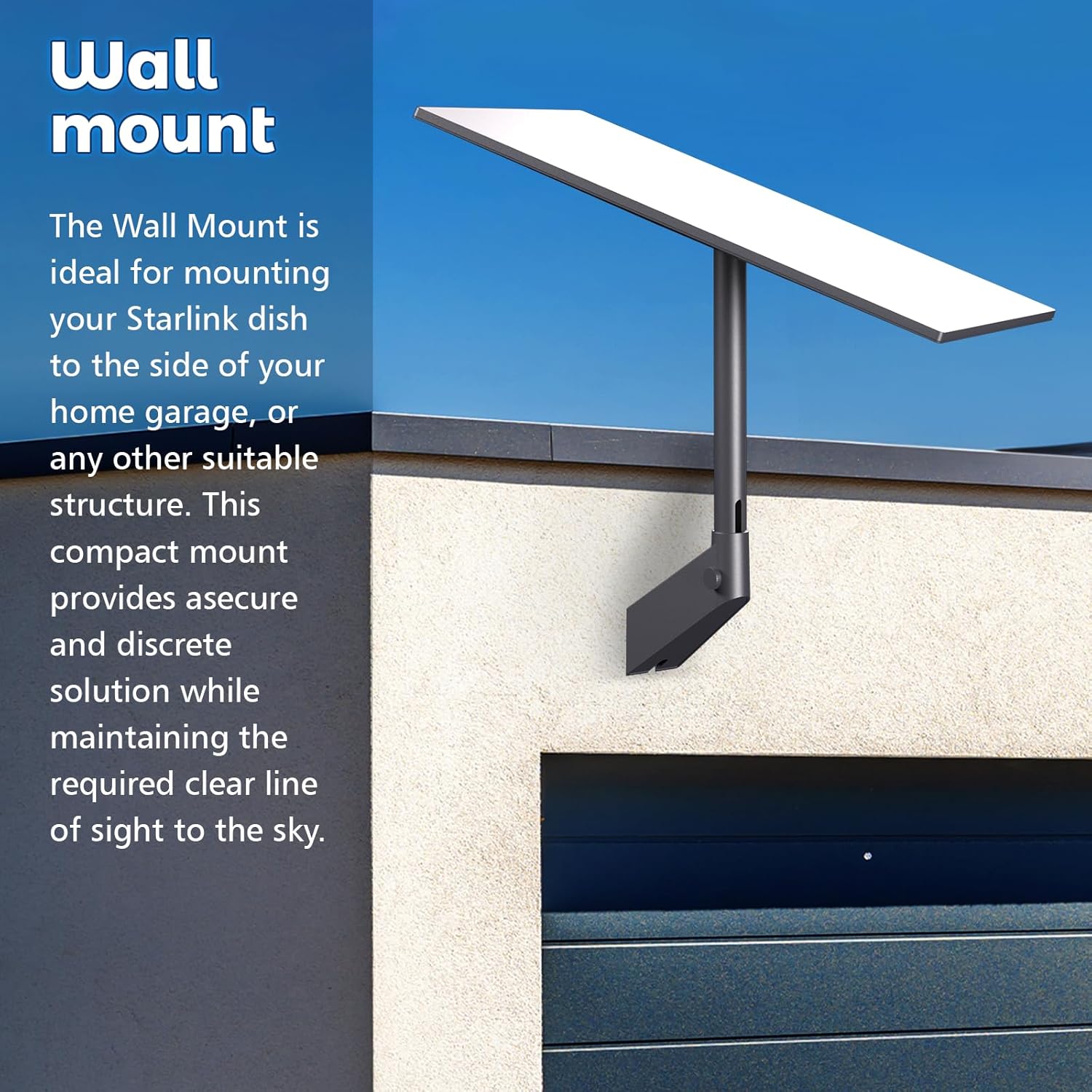 Starlink Standard Wall Mount - OEM Mounting Kit Suitable for Starlink Standard V3, Gen3, 4, 4X, Enterprise, (Latest Generation)