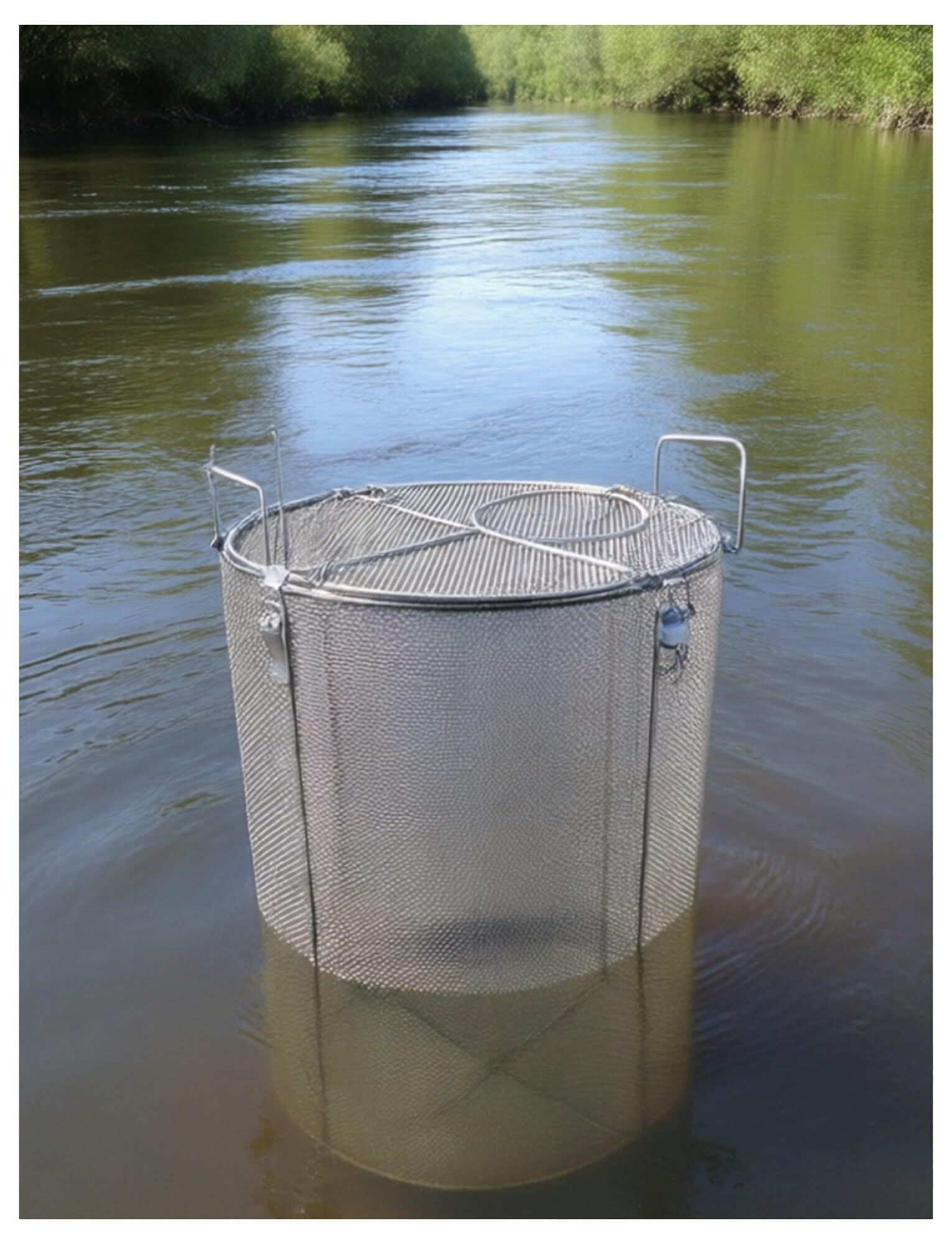 Sump Pump Filter Cage Barrier Cover Round Stainless Steel Mesh for Water Protection(26x60cm)