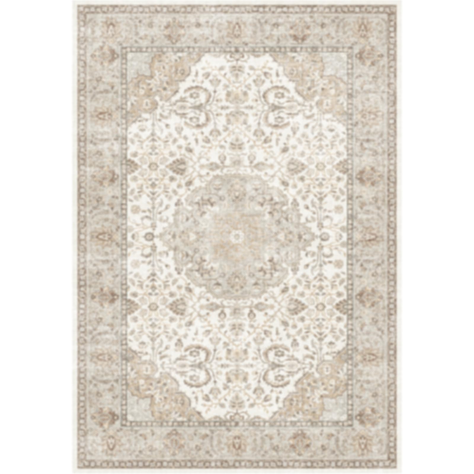 HY HAOYUNLAI Washable Neutral 3x5 Area Rug Living Room Non-Slip Carpet — image 1