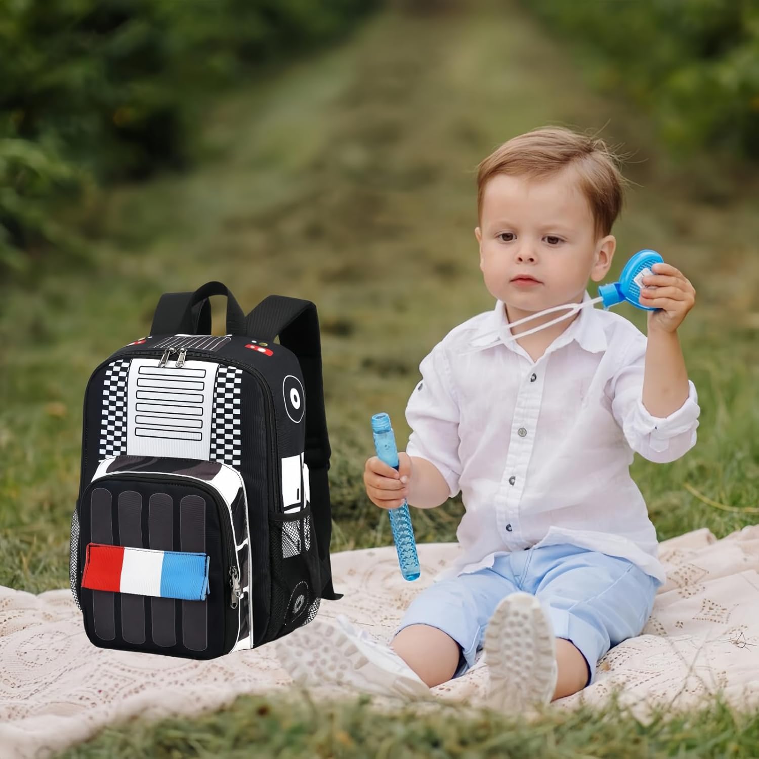 LEDAOU Kids Backpack for Boys Girls Preschool Kindergarten Elementary School Bookbag Toddler School Bag with Chest Strap - Image 2