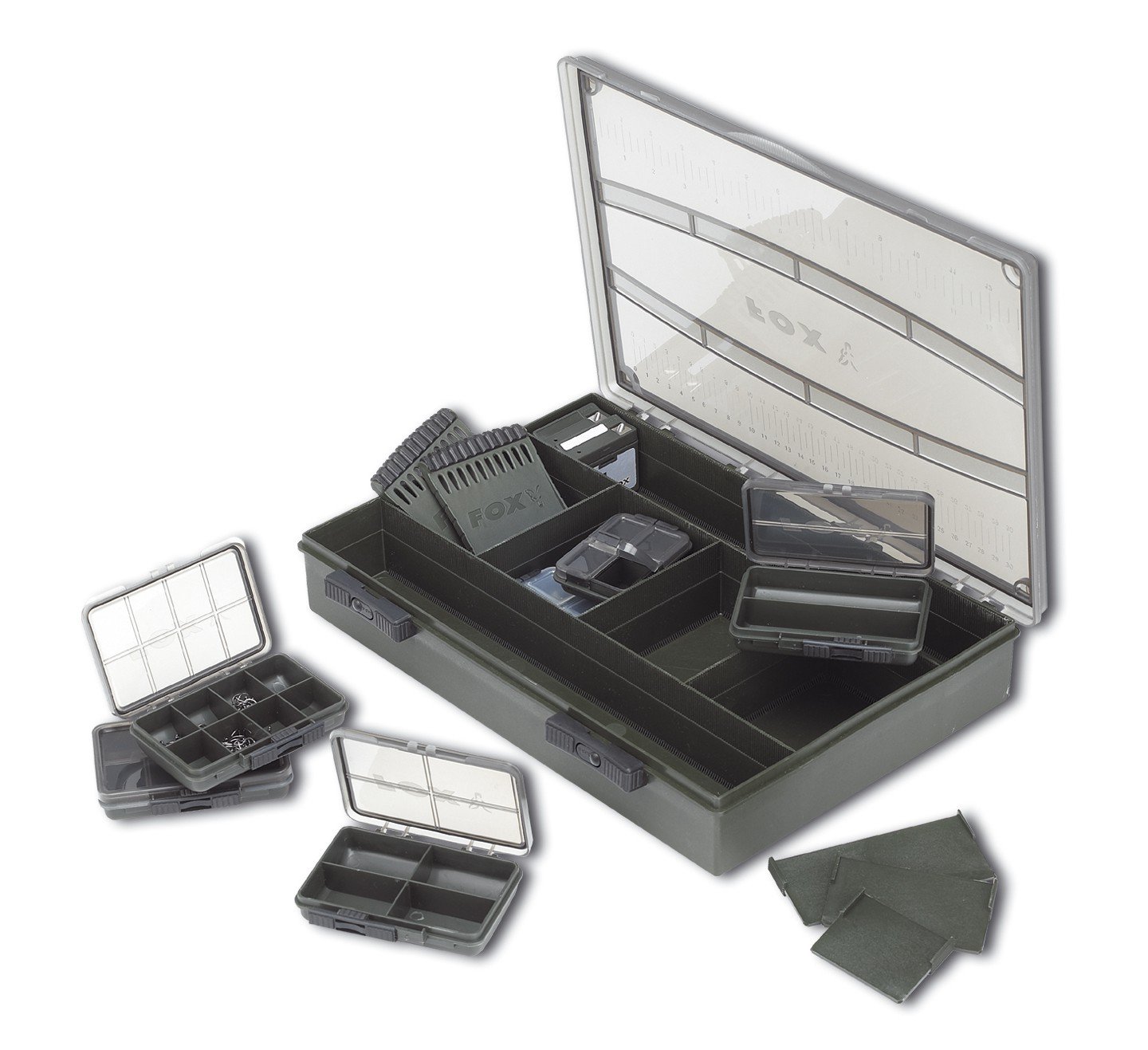 Fox F Box Deluxe Large Single Box Tacklebox, Fishing Box for Small Parts, Fishing Case for Accessories, Fishing Box Sports & Outdoors