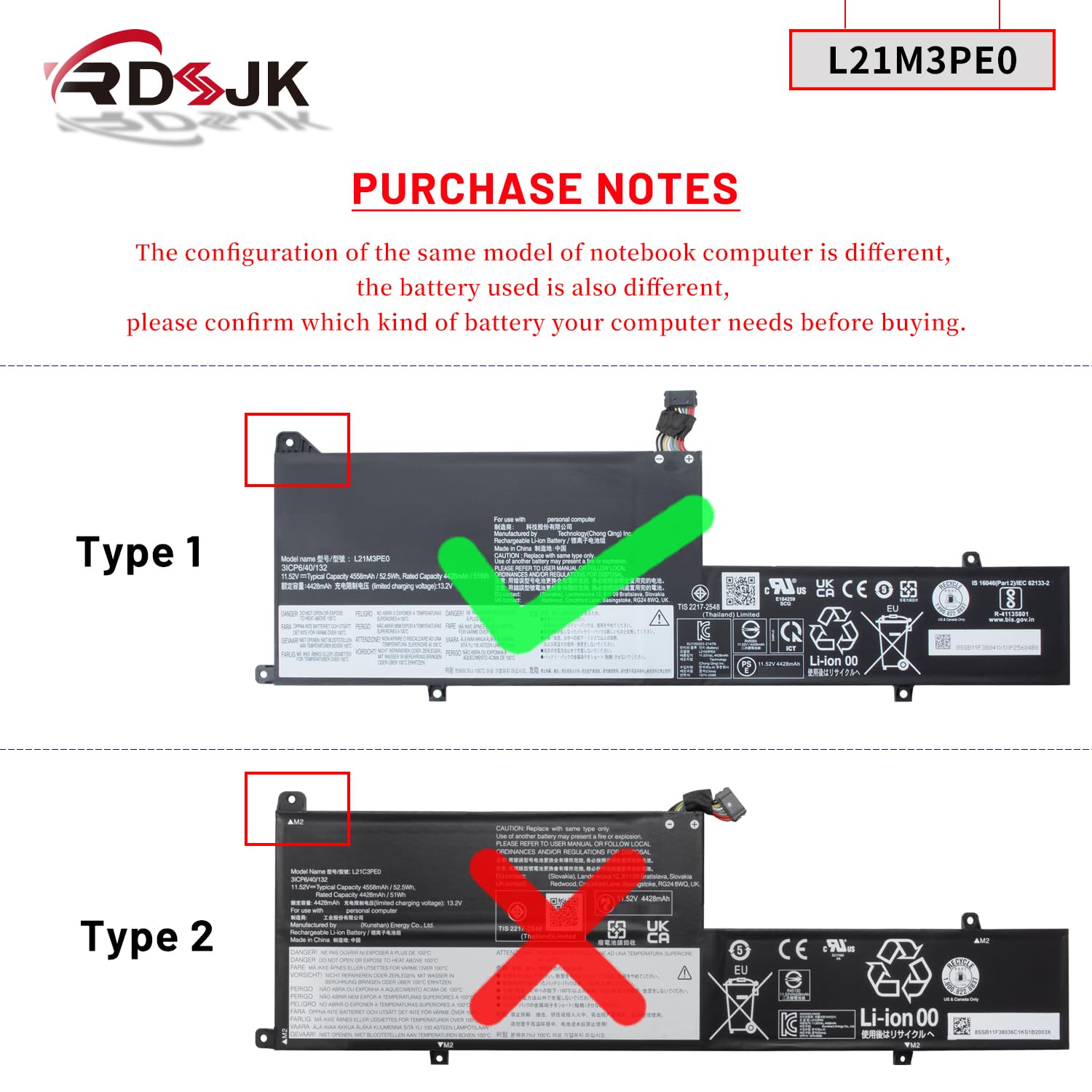 L21M3PE0 L21M3PE2 L21M3PE1 L21C3PE0 L21L3PE0 Laptop Batterij Compatibel met Lenovo Flex 7-14IRU8 5-14ALC7 Ideapad Flex 5-14IAU7 5-14ALC7 5-14ABR8 5-14IRU8 5-16IAU7 5-16ALC7 Series(11.52V 52.5Wh
