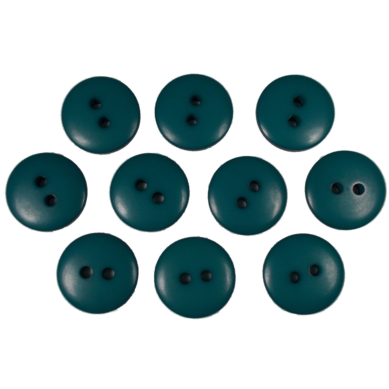 Push The Button Blue Green Smartie Buttons Polyester Round 2 Hole Pack Of 10 (, 18Mm)