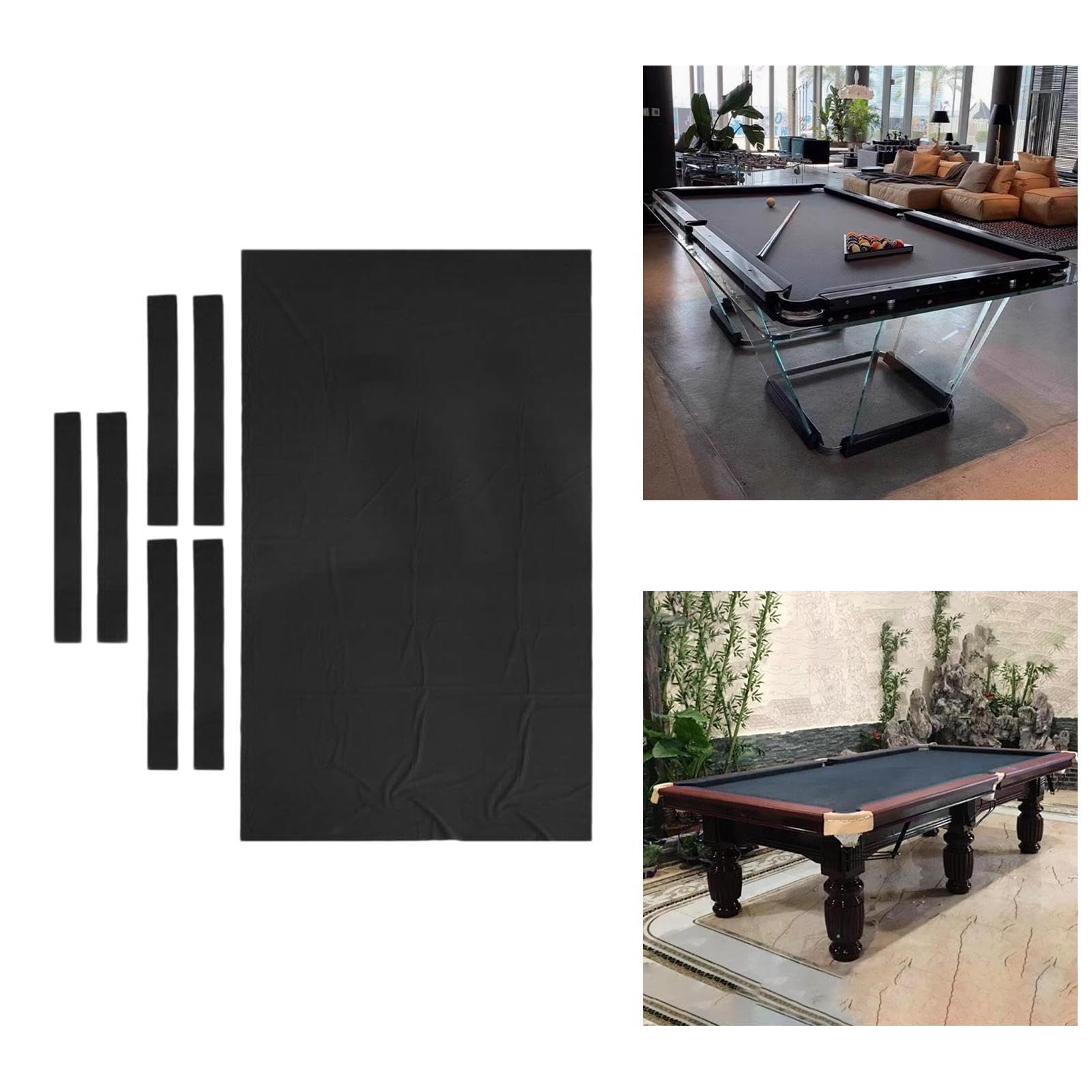 Menolana Billiards Pool Tablecloth Indoor Pool Tablecloth Improved Game Performance Replacement and Cushion Rail Stable Snooker Cloth, for 9ft Table