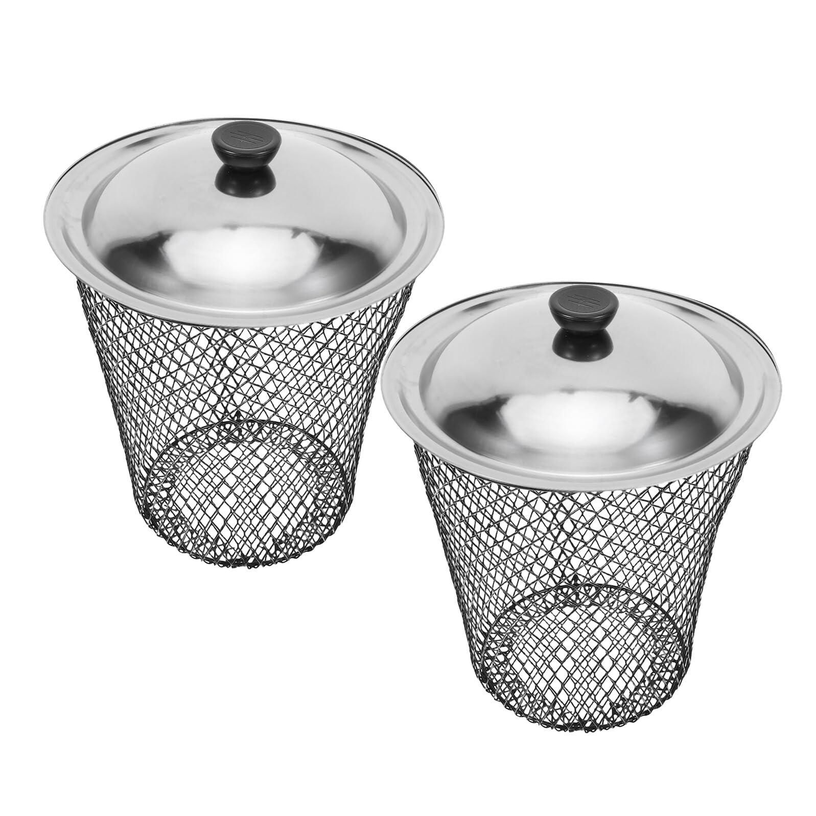 Poubelle à compost métallique VICASKY lot de 2 bacs de jardin ventilés