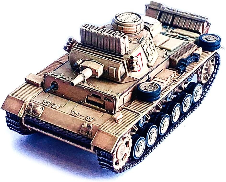 Dragon Armor | 1:72 Scale Military Diecast | Pz.Kpfw.III Ausf.N DAK s.Pz.ABT.501 Tunisia 1942/43