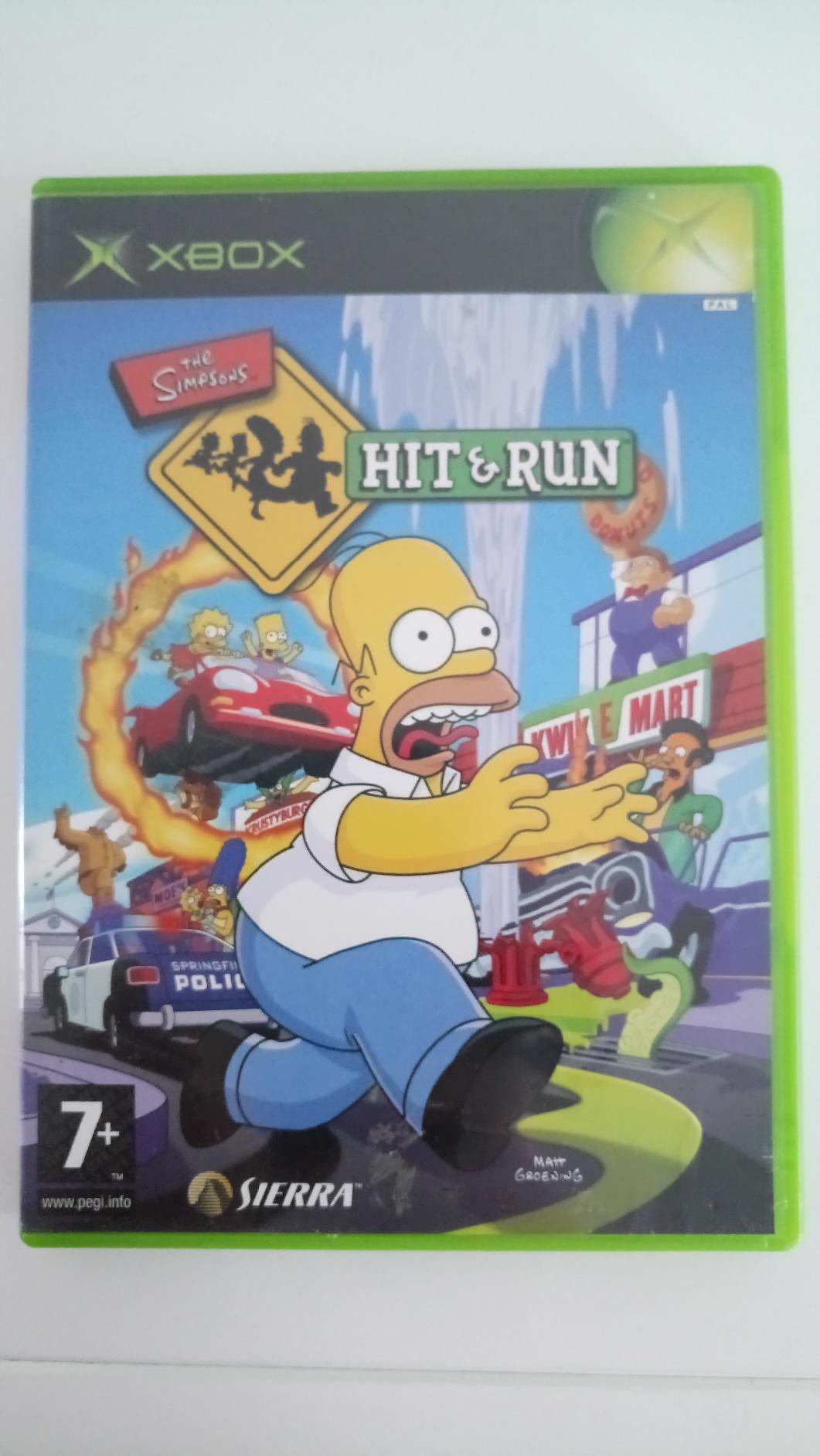 Jeu Xbox (1ère Gen) - Les Simpson Hit & Run - Complet FR - État Moyen Mais Testé